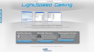 LightSpeed Gaming | Ventrilo | TeamSpeak | Mumble