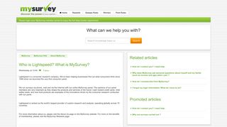 Who is Lightspeed? What is MySurvey? – MySurvey