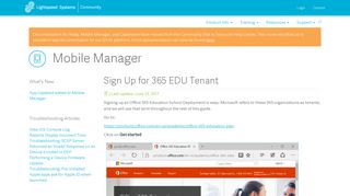 Sign Up for 365 EDU Tenant - Lightspeed Systems Community Site