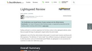 Lightspeed Trading Review | StockBrokers.com