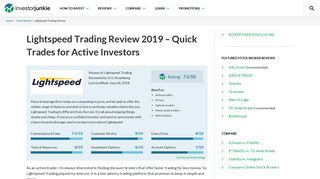 Lightspeed Trading Review 2019 | Quick Trades for Active Investors