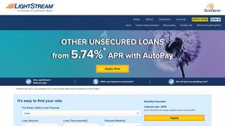 LightStream | SunTrust's Online Loan Solution for Almost Anything