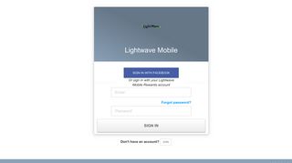 Lightwave Mobile - Login - Perkville