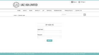 VIP Sign in - Like Asia Limited