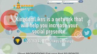 KingdomLikes.com - Free Facebook Likes, Twitter Followers, YouTube ...
