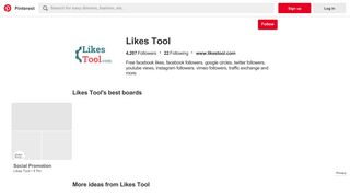 Likes Tool (likestool) on Pinterest