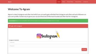 4Gram|Get Free Instagram Auto Liker| Auto Follower| IG likes tool