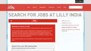 Post Your Resume - Lilly India - Eli Lilly India