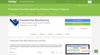 Protected Flow Manufacturing Software 2019 Pricing & Features ...