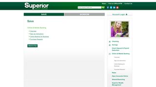Superior Credit Union - Save - Online & Mobile Banking