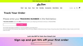 Track Your Order - Lime Crime