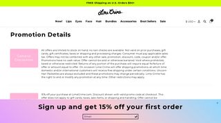 Promotions and Coupons | Vegan & Cruelty Free Makeup - Lime Crime