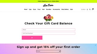 Check Your Gift Card Balance - Lime Crime