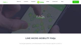 Lime Help Page | Answers to FAQs about Lime Scooter and Bike ...