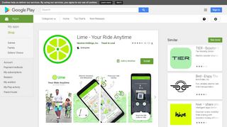 Lime - Your Ride Anytime - Apps on Google Play