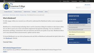 Accessing Blackboard | My Limestone