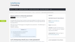 How to restore a Limesurvey password – Limesurvey-Consulting.com ...