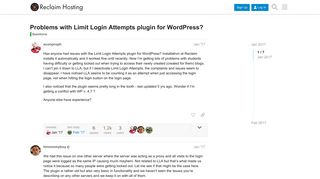 Problems with Limit Login Attempts plugin for WordPress? - Questions ...