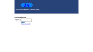 California Amforge Corporation - Limited Access Login