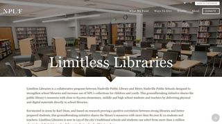 Limitless Libraries | Nashville Public Library Foundation