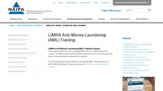 LIMRA Anti-Money Laundering (AML) Training - naifa