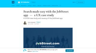 Search made easy with the JobStreet app — a UX case study