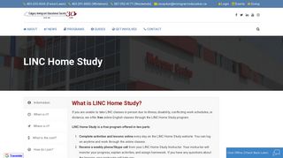 LINC Home Study - The Calgary Immigrant Educational Society