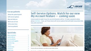 Self service options - Lincare