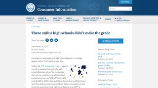These online high schools didn't make the grade | Consumer Information