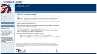 American Legacy - Lincoln Financial Group