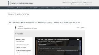 Lincoln Automotive Financial Services Online