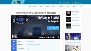 Lincoln Casino Review for 2019 - Don't Ever Play Here Without This