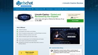 Lincoln Casino Review 2019 – $1500 Lincoln Bonus FREE! - CardsChat