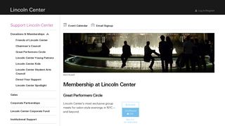 Membership | Support Lincoln Center