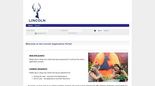 Lincoln College Portal - Welcome to the Lincoln Application Portal