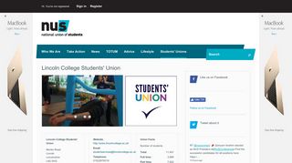 Lincoln College Students' Union: Students' Unions: www.nus.org.uk