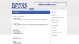 District - Home - Lincoln Consolidated Schools