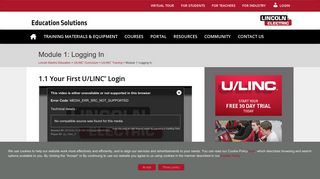 Lincoln Electric Education » Module 1: Logging In - Lincoln Electric ...