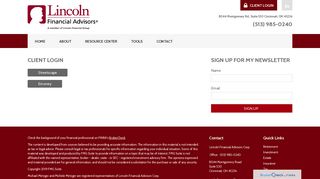 Client Login | Lincoln Financial Advisors Corp.