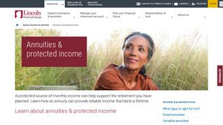 Annuities and retirement protected income | Lincoln Financial