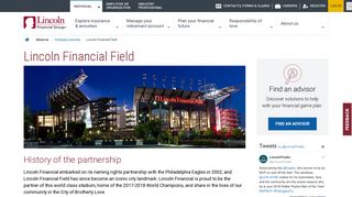 Home stadium of the Philadelphia Eagles | Lincoln Financial