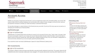 Account Access - Sagemark New England