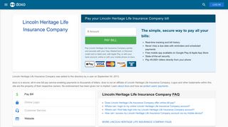 Lincoln Heritage Life Insurance Company: Login, Bill Pay, Customer ...