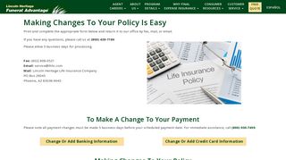 Make Changes To Your Policy | Lincoln Heritage Life Insurance ...