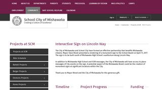 Projects at SCM / Interactive Sign on Lincoln Way