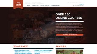 Lincoln Interactive: Over 250 Online Courses for Grades K-12
