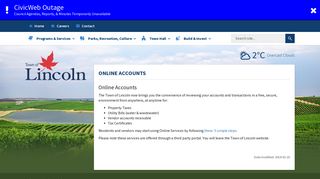 Online Accounts | Town of Lincoln