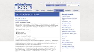 Parent/Students - Home - Lincoln Consolidated Schools