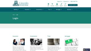 Login - Lincoln Savings Bank | LSB Financial | Banking, Insurance ...