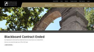 Blackboard Contract Ended | Nebraska Wesleyan University